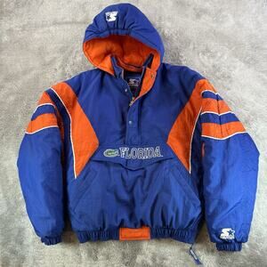 Vintage Florida Gators Starter Jacket Men's XLarge Puffer Anarok 90s Y2K